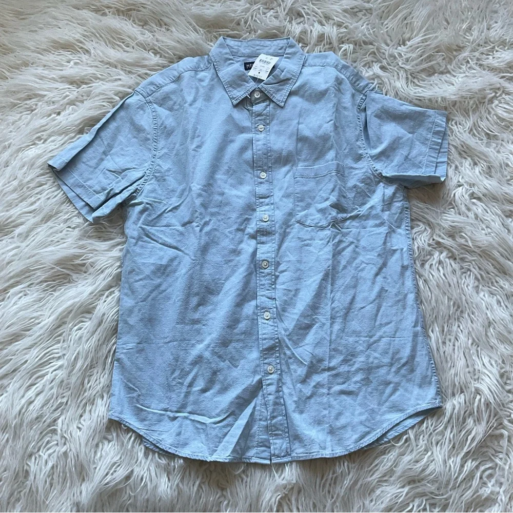🆕J Crew‎ Short-sleeve Slim Chambray Shirt